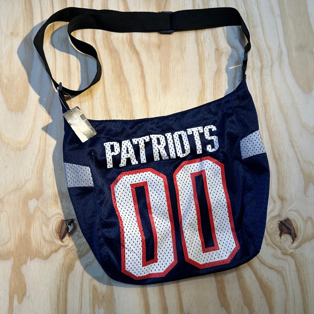 NFL New England Patriots Jersey Mesh Crossbody Bag Navy Blue Littleearth NWT